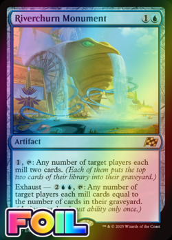 x1 Riverchurn Monument DFT Aetherdrift MTG 57 FOIL RARE M/NM 1x - Image 1