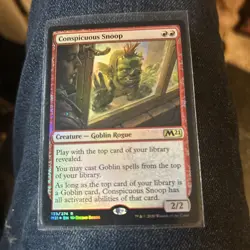 Conspicuous Snoop MTG Magic FOIL RARE # 139/274 M21 - Image 2