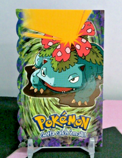 1999 Topps Pokemon Venusaur #03 of 12 Embossed Die Cut Evolution (Black Logo) - Image 1