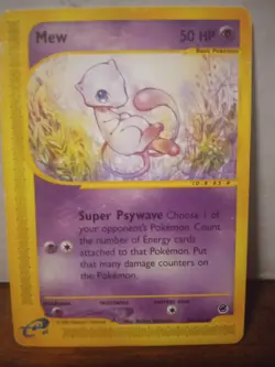 Pokemon Mew Rare Regular Basic 50 HP Expedition Base Set 055/165 English - Image 1