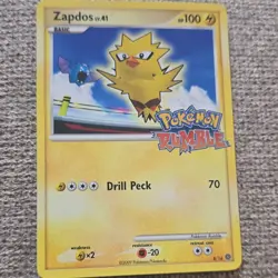 Zapdos 8/16 Pokemon Rumble Promo Basic HP 100 Regular 2009 Pokemon TCG - Image 1