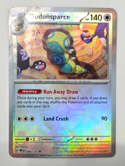 Dudunsparce 80/131 Master Ball Reverse Holo NM Prismatic Evolutions Pokemon TCG - Image 1