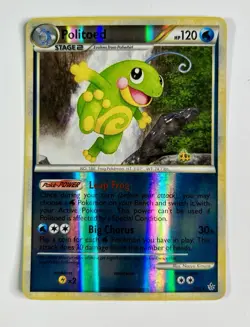 Politoed 2010 Pokemon Unleashed Reverse Holo #7/95 * Light Play - Image 1