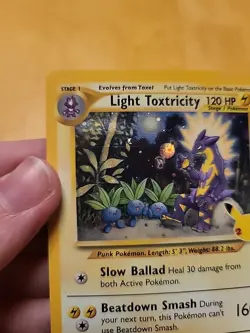 Pokemon TCG 25th Anniversary Celebrations Light Toxtricity Black Star Promo NM - Image 3