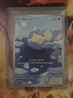 Pokemon Spheal 199/191 Sv08: Surging Sparks Illustration Rare Holo Basic English - Image 1