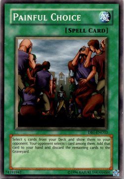 Yugioh Painful Choice DB1-EN033 Common LP - Image 1