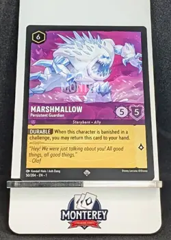 MARSHMALLOW Persistent Guardian NM-MINT 50/204 Disney Lorcana TCG EN1 - Image 1