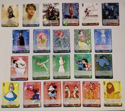 Weiss Schwarz Disney 100 Japanese Card Lot 100+ Regular Cards and 20+ Foil Rare+ - Image 1