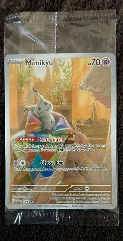 Mimikyu 075 Scarlet & Violet Promo Cards Full Art Holo SEALED Pokemon Card TCG - Image 1