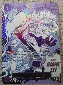 One Piece Luffy Gum Gum Giant Manga PRB-02 OP09-078 English Card Game - Image 1