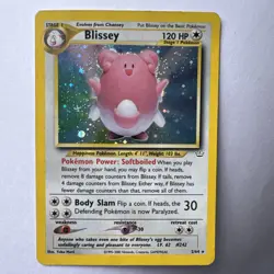 Pokemon TCG Blissey Holo Neo Revelation Card number 2/64 HP - Image 1