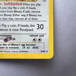 Pokemon TCG Blissey Holo Neo Revelation Card number 2/64 HP - Image 5