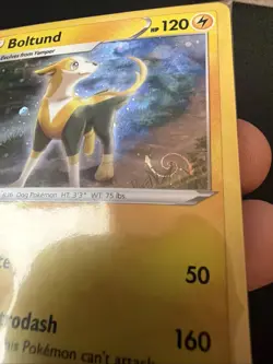 Boltund Cosmos Holo 076/202 SWSH Promo Card With HD Galaxy Swirl 🍥 Under Foot - Image 2