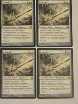 MTG Godsend Journey Into NYX Card Magic The Gathering 12/165 Mythic X4 Playset - Image 1