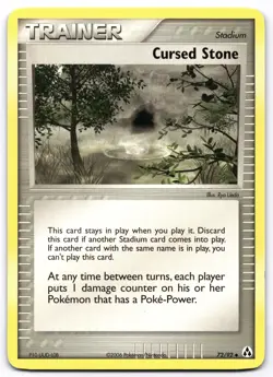 Cursed Stone 72/92 Legend Maker Pokemon Card Vintage | - Image 1