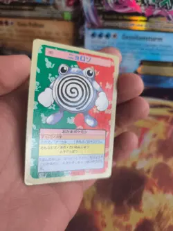Pokemon Karte Card Topsun 1995 blue back bandai japanese Poliwhirl Quaputzi LP - Image 5