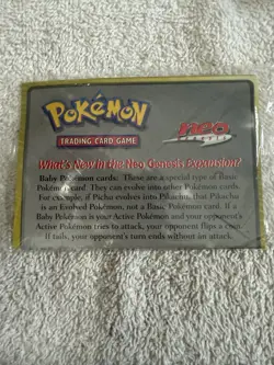 Pokemon Marill Black Star Promo Card #29 Neo Genesis Sealed WOTC - Image 2