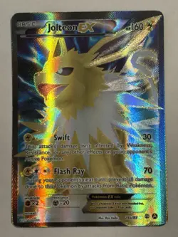 Pokemon Card TCG Jolteon EX 28a/83 Generations Ultra Rare Holo Full Art - Image 1