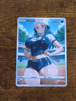 Beautiful Waifu Card - Dawn - Goddess ACG Custom DIY Fan Art Card - Image 1