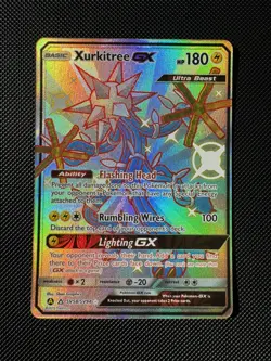 Pokemon Card Xurkitree GX SV58/SV94 Hidden Fates Ultra Rare Shiny Vault NM - Image 1