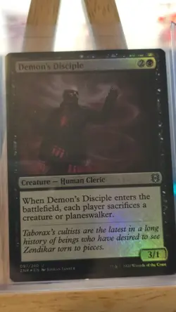 Demon's Disciple Zendikar Rising Foil NM - Image 1