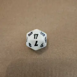 MtG Magic the Gathering Apocalypse Spindown Life Counter White D20 Die - Image 4