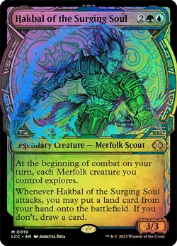MTG FOIL Hakbal of the Surging Soul (#019) - The Lost Caverns of Ixalan - Image 1