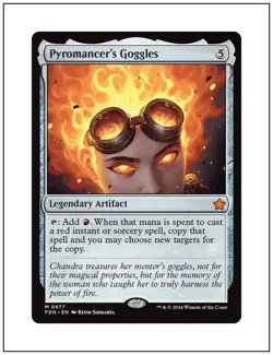 1x Pyromancer's Goggles, Magic the Gathering MTG NM - Image 1