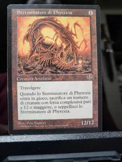 Italian Language Phyrexian Dreadnaught Mirage MTG (Sterminatore di Phyrexia) - Image 1