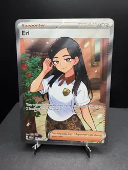 Pokemon TCG SV Prismatic Evolutions Eri 136/131 Full Art Ultra Rare NM - Image 1