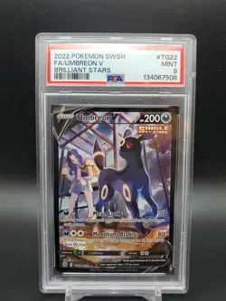 2022 Umbreon V TG22/TG30 Brilliant Stars Trainer Gallery PSA 9 Pokemon TCG - Image 1