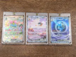 Pokemon TCG: S&V 151 Charizard Venusaur Blastoise EX SIR Full Art Holo NM Lot - Image 1