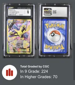 2016 POKEMON XY FATES COLLIDE SECRET #125 FULL ART/ALAKAZAM EX CGC Mint 9 - Image 3