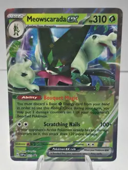 Pokemon Meowscarada ex SVP 033 Black Star Promo Ultra Rare Holo - Image 1