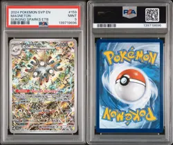 2024 POKEMON SVP EN-SV BLACK STAR PROMO #159 MAGNETON PSA 9 - Image 1