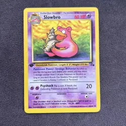 Slowbro First Edition Fossil Pokemon 43/62 Fossil - Image 1