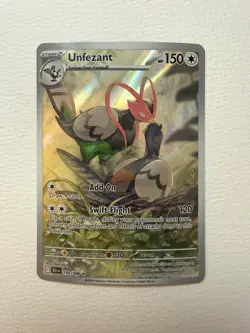 🔥Pokemon TCG Unfezant Illustration Rare 150/086 From Black Bolt-NM🔥 - Image 1
