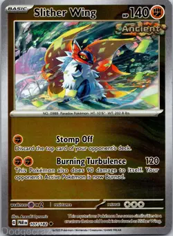 Slither Wing 107/182 Uncommon Paradox Rift Pokemon Reverse Holo NM - Image 1