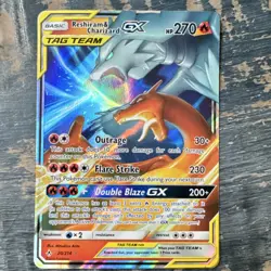 Pokemon Reshiram & Charizard GX TAG TEAM Holo 20/214 SM-Unbroken Bonds - Image 1