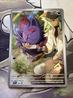 Pokemon N's Zorua 189 Sv: Scarlet & Violet Promo NM - Image 1