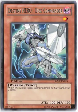 Yugioh - Destiny HERO - Disk Commander RYMP-EN035 1st Edition - Ra Yellow Mega P - Image 1