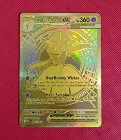 Pokemon TCG Mega Gardevoir EX Holo Gold Card 187/132 Mega Evolution - Image 1