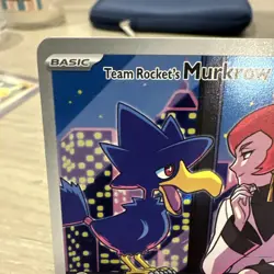 Team Rocket's Murkrow 200/182 Illustration Rare Destined Rivals Pokemon Card - Image 2