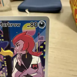 Team Rocket's Murkrow 200/182 Illustration Rare Destined Rivals Pokemon Card - Image 3