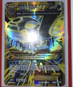 Primal Kyogre EX Shiny Full Art Holo Ultra Rare Card 96/98 XY-Ancient Origins - Image 1