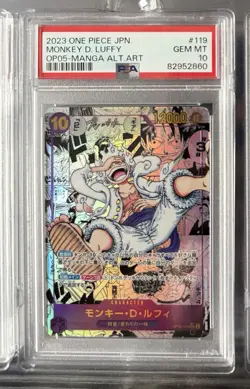 One Piece Card Game - Monkey.D.Luffy OP05-119 Manga Jap PSA 10 Japanese Comic - Image 1