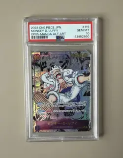 One Piece Card Game - Monkey.D.Luffy OP05-119 Manga Jap PSA 10 Japanese Comic - Image 2