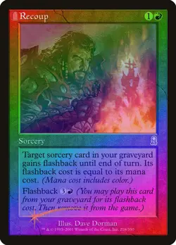 Recoup FOIL Odyssey HEAVILY PLD Red Uncommon MAGIC THE GATHERING CARD ABUGames - Image 1