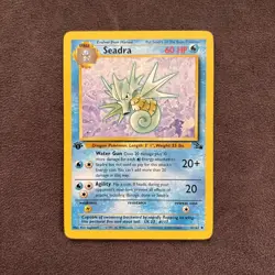 Pokemon Cards: Fossil 1st Edition Uncommon: Seadra 42/62 - Image 1