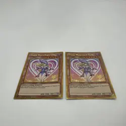 Two ( 2 )Dark Magician Girl 1st Edition TCG Card MVP1 ENG56 Gold Edge 1996 Hol - Image 1